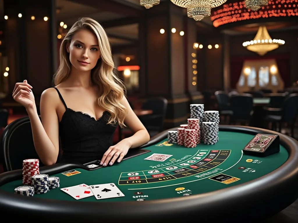 Suasana permainan meja langsung di kasino live MVP789