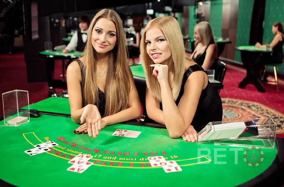 Tampilan suasana meja kasino live MVP789